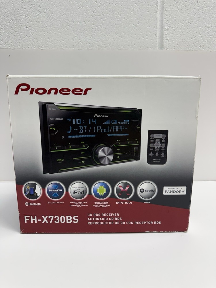 NEW Pioneer FH-X730BS 2-DIN Car Audio Receiver – CD, Bluetooth