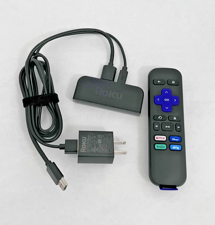 Roku Premiere 3920X HD Media Streamer, w/ USB Power Cable & Remote – Works