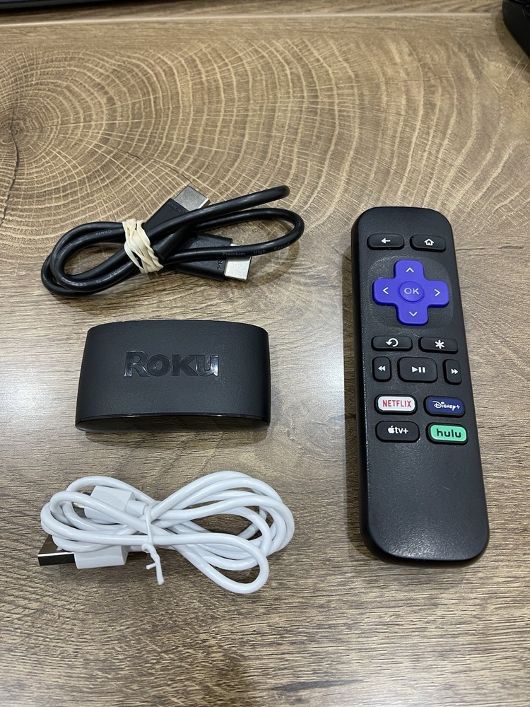 Roku Express 3930x HD Streaming Box w/ Remote & Cords *TESTED* tv hdmi stick
