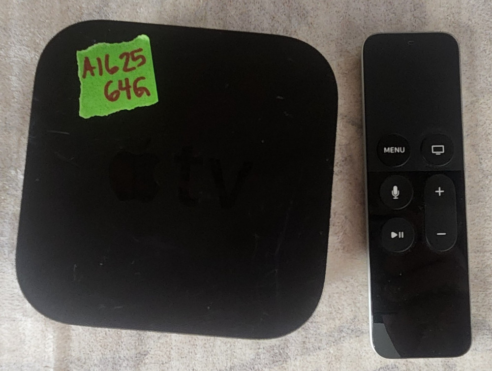 Apple TV HD (4th Generation) Media Streamer Model #A1625 (64GB) with Remote