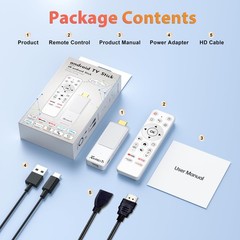 Android TV Stick 4K, NEW TV Stick Android 14.0 2GB RAM 16GB ROM Ultra HD RK35…