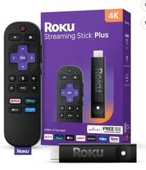 Roku Streaming Stick Plus 2025 – 4K & HDR Roku Streaming Device for TV