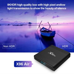 X96 Air 8K Smart TV BOX Android 9.0 Media Player with Remote Control, Quad-core