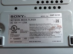 Sony SMP-N100 Network Media Player Wi-Fi Used No Remote