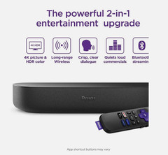 Roku Streambar 4K HDR Dolby Audio Voice Remote Bluetooth Black – Brand New