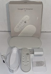 Google TV Streamer 4K 32GB with Voice Remote – Porcelain Tested