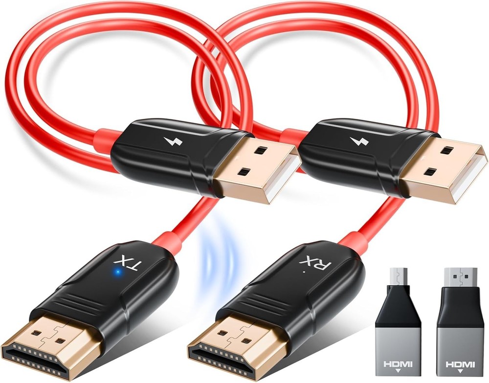 Wireless HDMI Transmitter and Receiver, 4K Decode 1080P60Hz Ultra HD Video Ou…