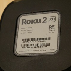 Roku 2 XD Streaming Player Model 3050X w Power Adapter and HDMI Cable WITH REMO
