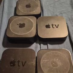 Apple TV Lot of 5 Media Streamer Boxes Black
