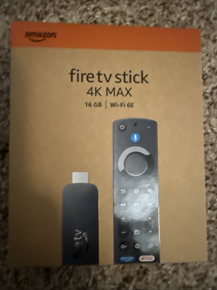 AMAZON FIRE TV Stick 4K MAX, Wi-Fi 6E, 2.0 GHz, 16GB/ALEXA Voice Remote Enhanced