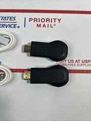2X Google Chromecast (1st Gen) Streaming Media Player – H2G2-42 – SAME DAY SHIP
