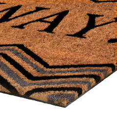 Go Away 18 In. X 30 In. Printed Coir Door Mat | (NEW) (FREE SHIPPING)