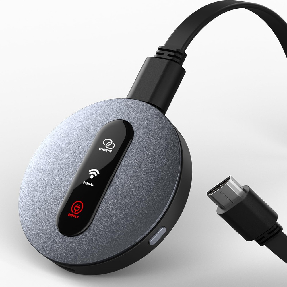 Wireless HDMI Display Dongle Adapter – Miracast with AirPlay Silver