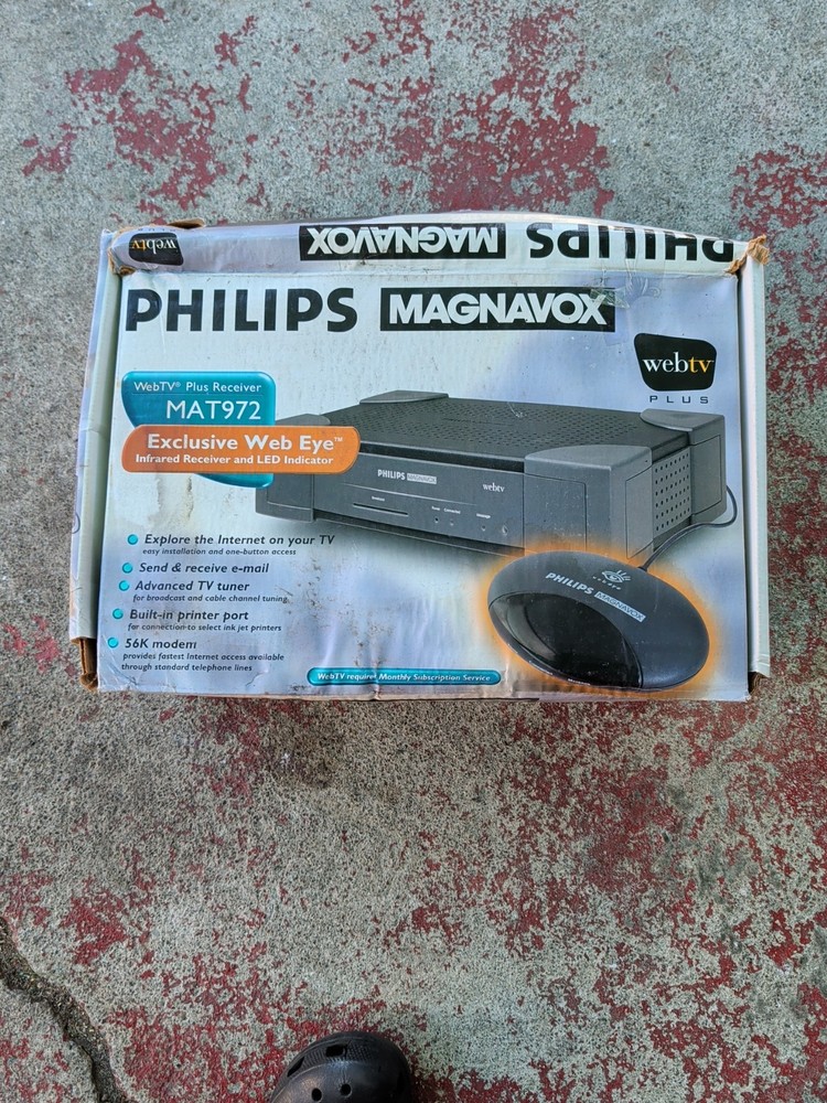 Philips Magnavox Internet WebTV Terminal MAT972 Complete System w/box UNTESTED