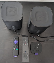 Pair Roku 9030x Wireless TV Speakers Tested-Works! Remote/Box/Comast Remote