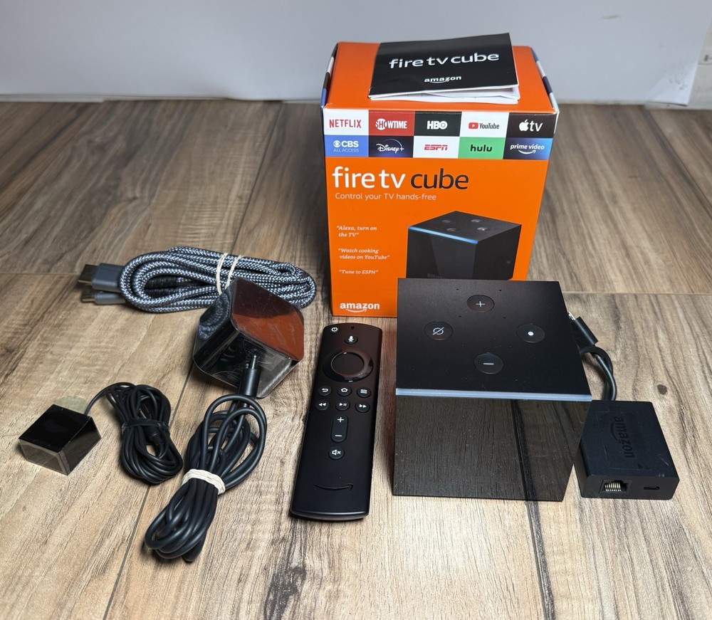 Amazon Fire TV Cube 2nd Gen A78V3N 4K HDR Streaming Media Player Complete In Box