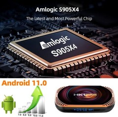 Android 11.0 TV Box 4GB RAM 128GB ROM TV Box HK1 Box X4 Amlogic S905 X4 wifi BT