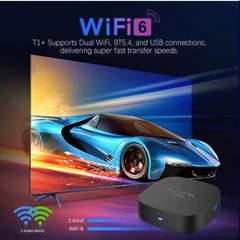 2026 New Android TV Box T1+ Rockchip RK3518 Android 16 8GB RAM 128GB ROM WiFi US