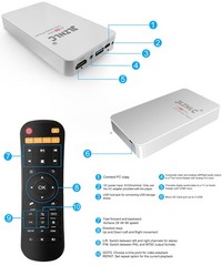 4K Ultra HD Media Player & HDD Enclosure 2-in-1,Digital Signage, Play H.265/H…