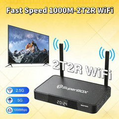SuperBox S6 Pro Android 12 Smart TV Box 4GB+32GB WiFi6 6K UHD Streaming Player