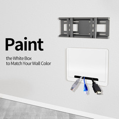 In-Wall TV Box, Media Enclosure, 9 Inches Inwall Cable Management, Organize Syst