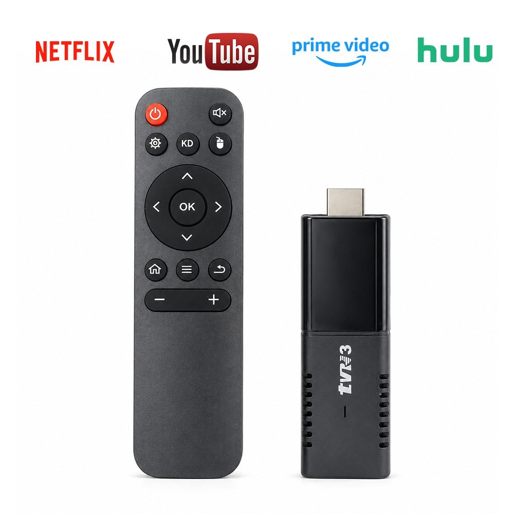TVR3 Android 14 TV Stick 4GB 32GB 4K WiFi6 Bluetooth Streaming Player