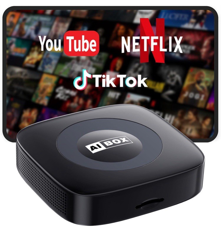 Ai Magic Box for Streaming Netflix/YouTube/TikTok Wireless CarPlay Adapter Dongl