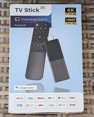 Smart TV Stick 4K UHD Chromecast Built in Android TV Google Assistant Remote