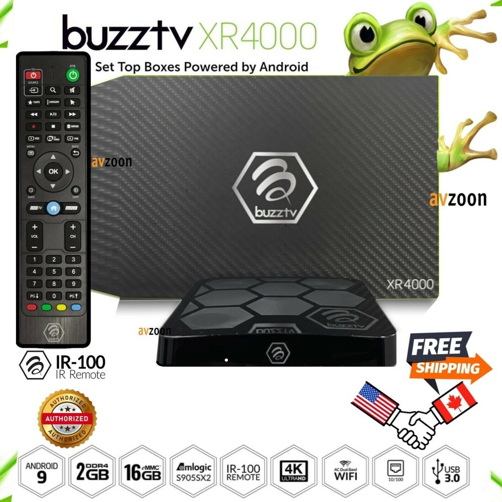 BuzzTV XR4000 Android 2GB DDR4 16GB HD – ACCESSORY OF YOUR CHOICE