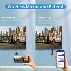 4K Wireless Display Adapter for TV, Screen Mirroring iOS Android Windows