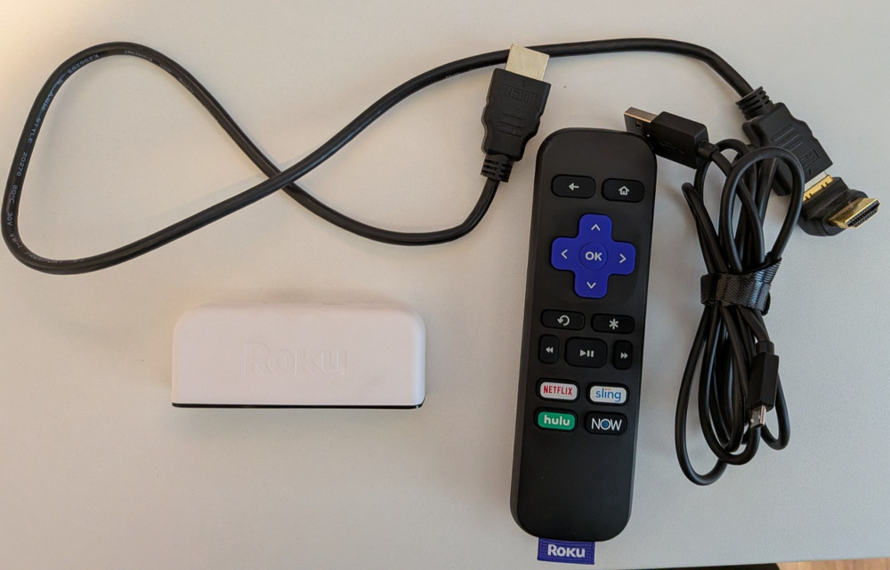 Roku Express 3900X HDMI Streaming Device W/Remote ( Factory Reset )
