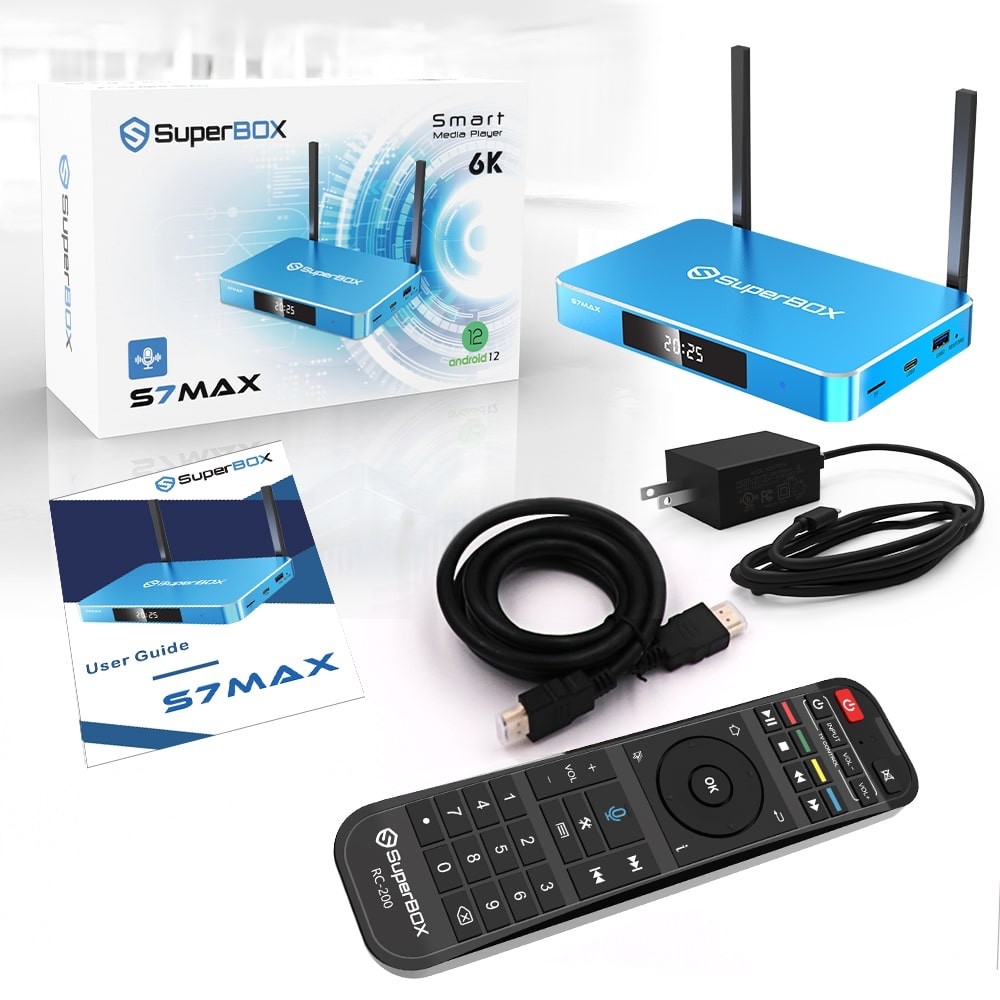 NEW RELEASE 2026 SUPERBOX S7 MAX – 1 Year Warranty