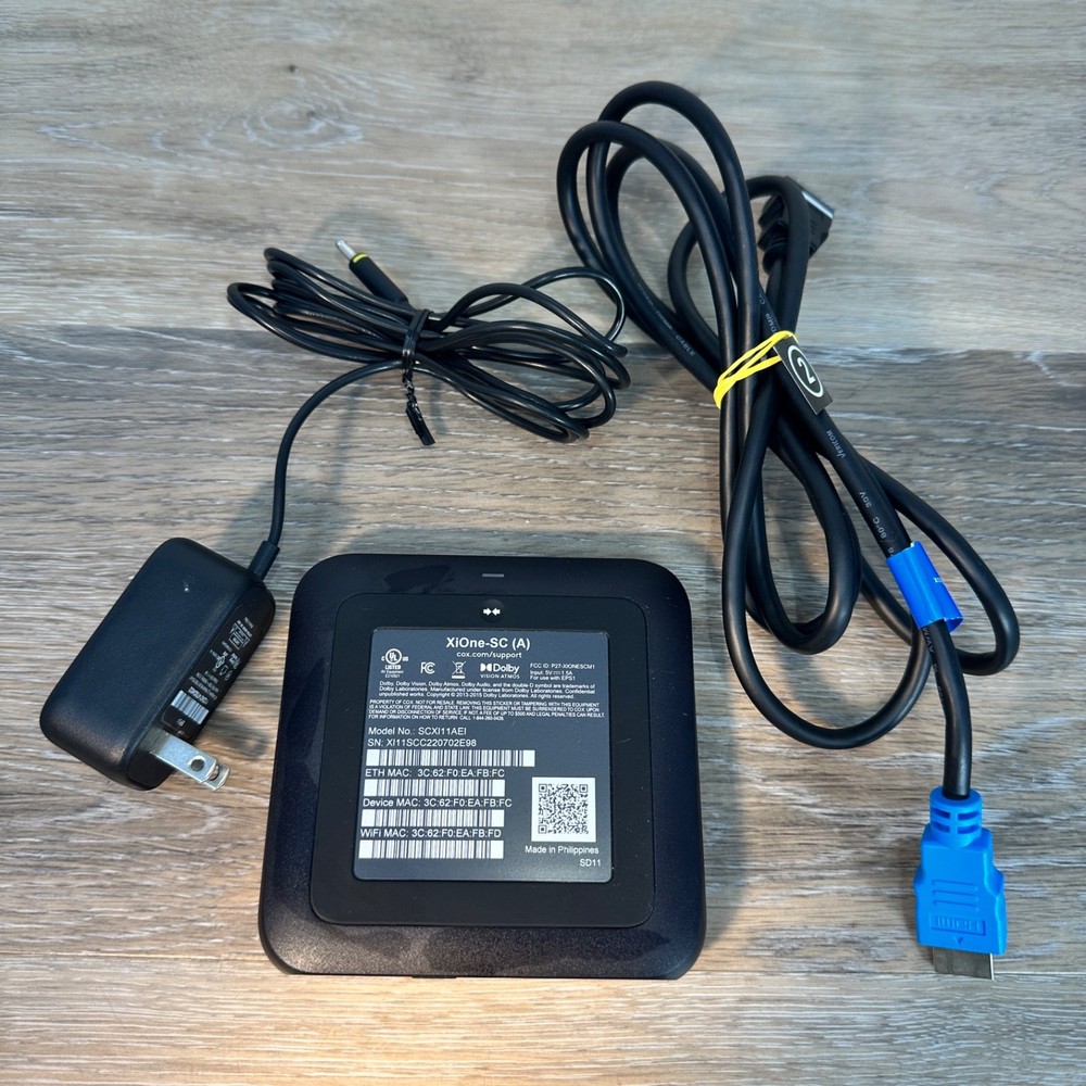 Cox Xumo SCXI11AEI XiOne-SC(B) Stream Box HD Streaming *No Remote* + HDMI Cable