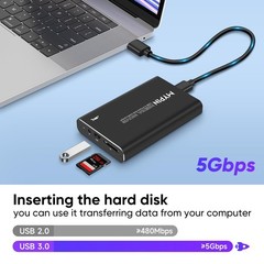 Mypin 4K30Hz Usb3.0 Hdmi Media Player Support 2.5 Sata Hdd Hdmi/Av/Optical