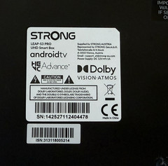 STRONG LEAP-S3 PRO GOOGLE TV BOX 4K S3-PRO | DOLBY VISION ATMOS Android 12