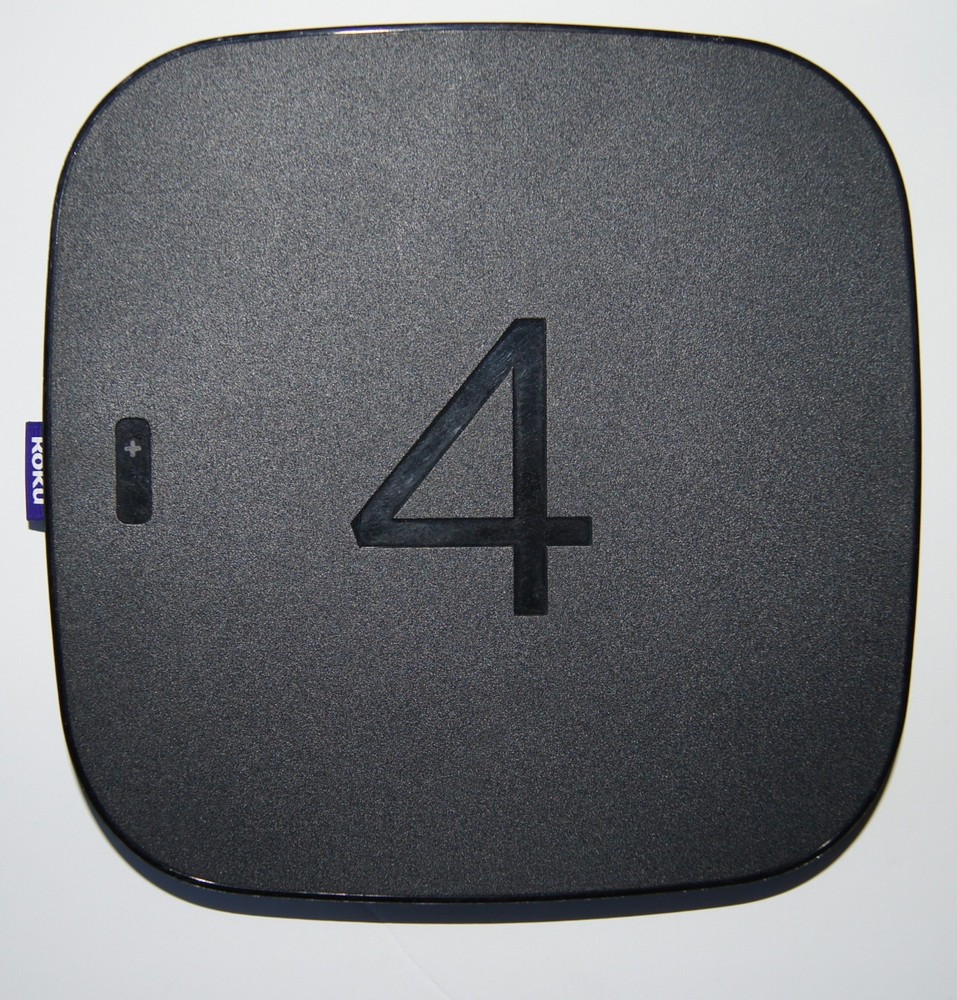 Roku 4 4400X HD & 4K UHD Streaming Media Player – Black – Tested! WITH EXTRAS!!!