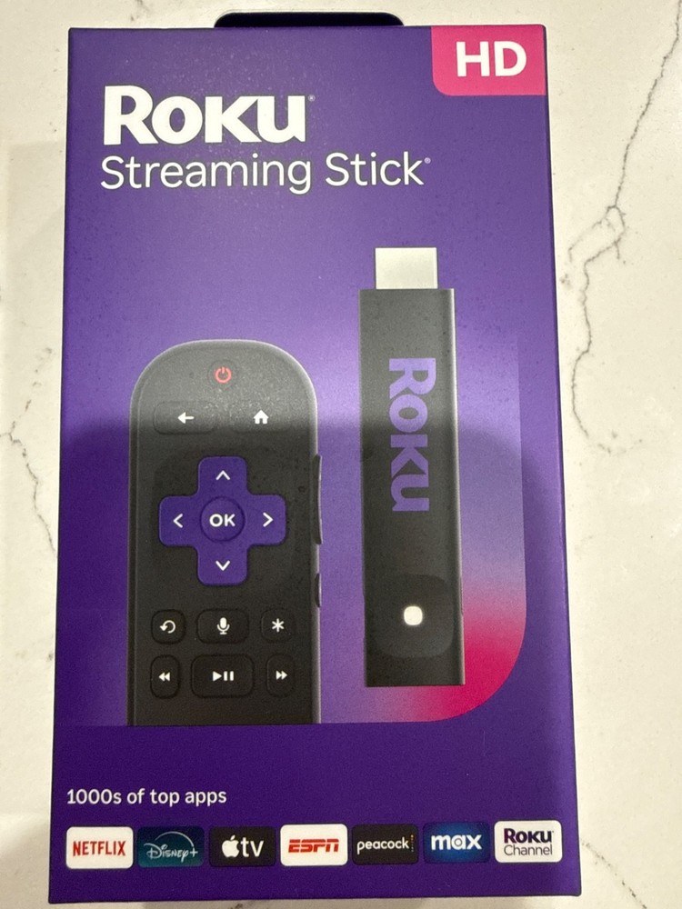 Roku 4K Stick Plus 2025 HDR Streaming Device for Free Live TV new in box sealed