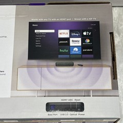 Roku Streambar SE 4K Bluetooth Wi-Fi Media Streamer w/ Remote, HDMI, Optical
