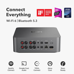 Ultra Music Streamer & Digital Preamp | 3.5″ Touchscreen, Compatible with Google