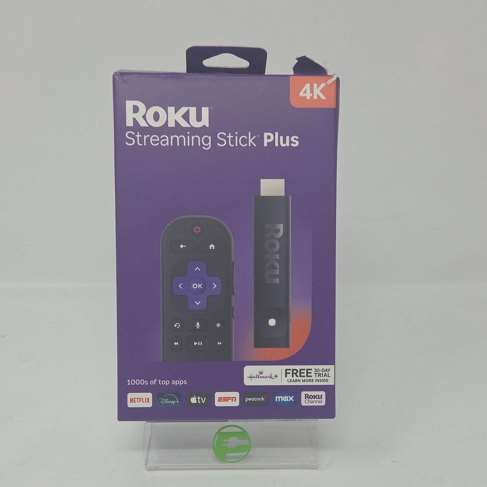 New 4K Roku Streamer Plus 3830R Portable Streaming Media Player 3830R