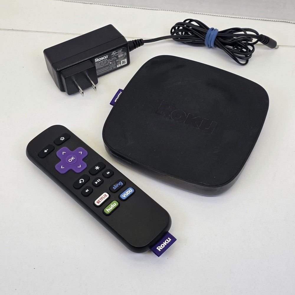 Roku Premiere 4K 4620X Streaming Player Remote Power Cord