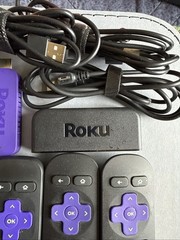 Roku Streaming Stick 3500X HD Lot of 2 + 3920X HD Player + 4 Remotes