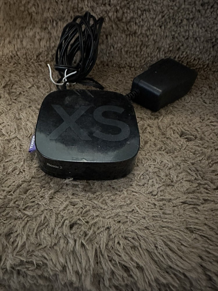 Roku 2 XS Media Streamer 3100X Black – Streaming Box And Wall Plug Only
