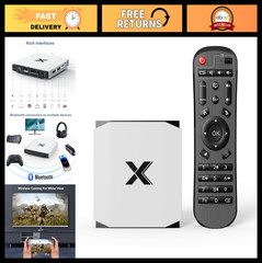 4GB RAM Android TV Box, 32GB Storage, 4K Ultra HD, Dual-Band WiFi 6, Bluetooth 5