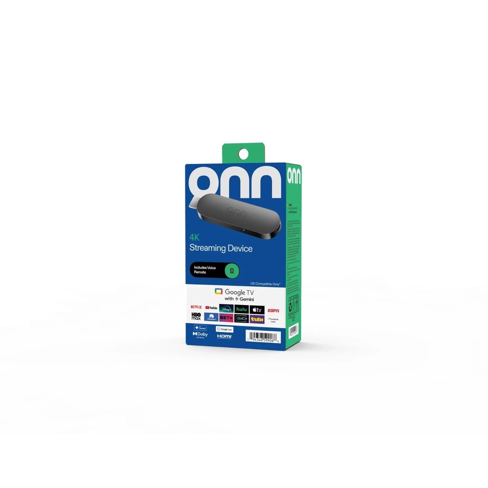 onn 4K Streaming Device, Google TV with Gemini (NEW 2026 Model) – Fast Streaming
