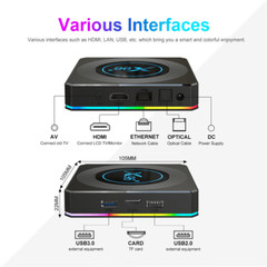 X96 X4 S905X4 Android 11.0 Smart TV Box 4G 32G/64G TV Box WiFi HDR Media player