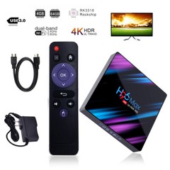H96 Max Android 9.0 Smart TV Box 64G Quad Core 4K HD 5.8GHz WiFi Media Player