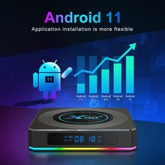 Android 11.0 X96-X4 Dual WiFi Ethernet 1000M 32GB S905X4 UHD 8K TV USA EU PLUG