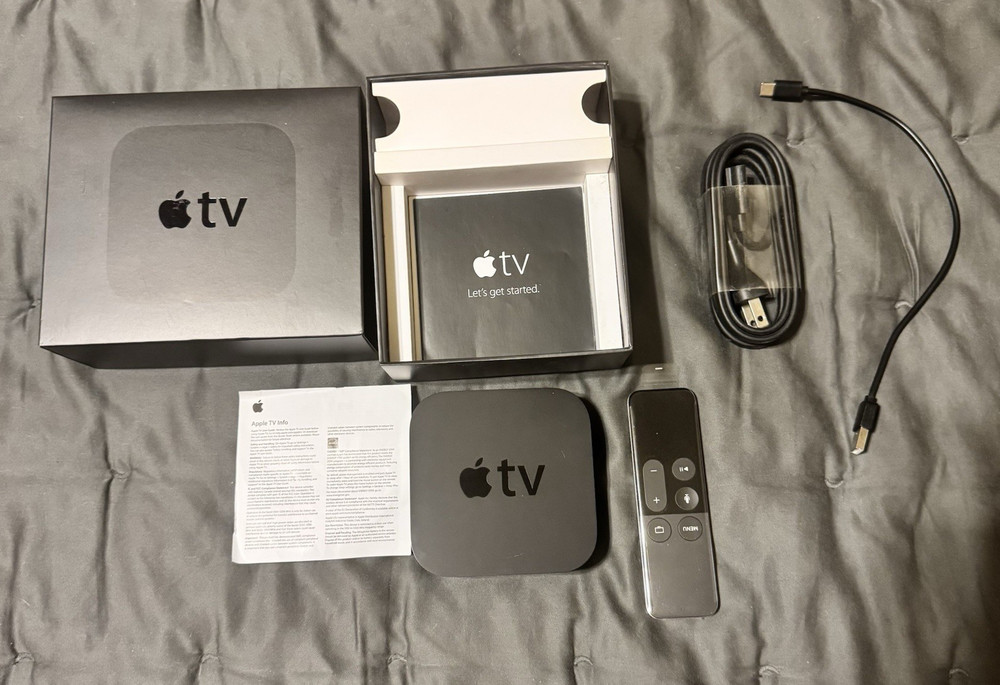 New in Box Apple TV 4th Gen 32GB A1625 MGYS2LL/A with Voice Control Siri Remote