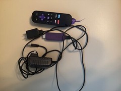 Roku Firestick, Black color, Used Item, In great condition, no dents.